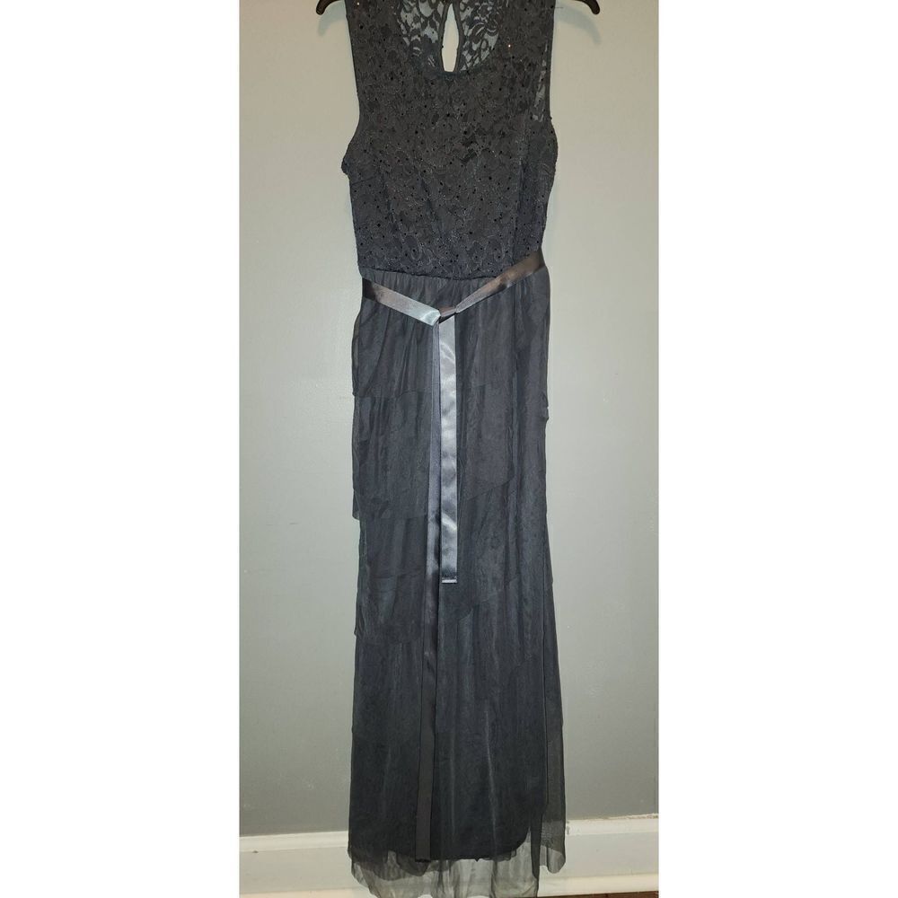 Candalite Gray Lace Dress